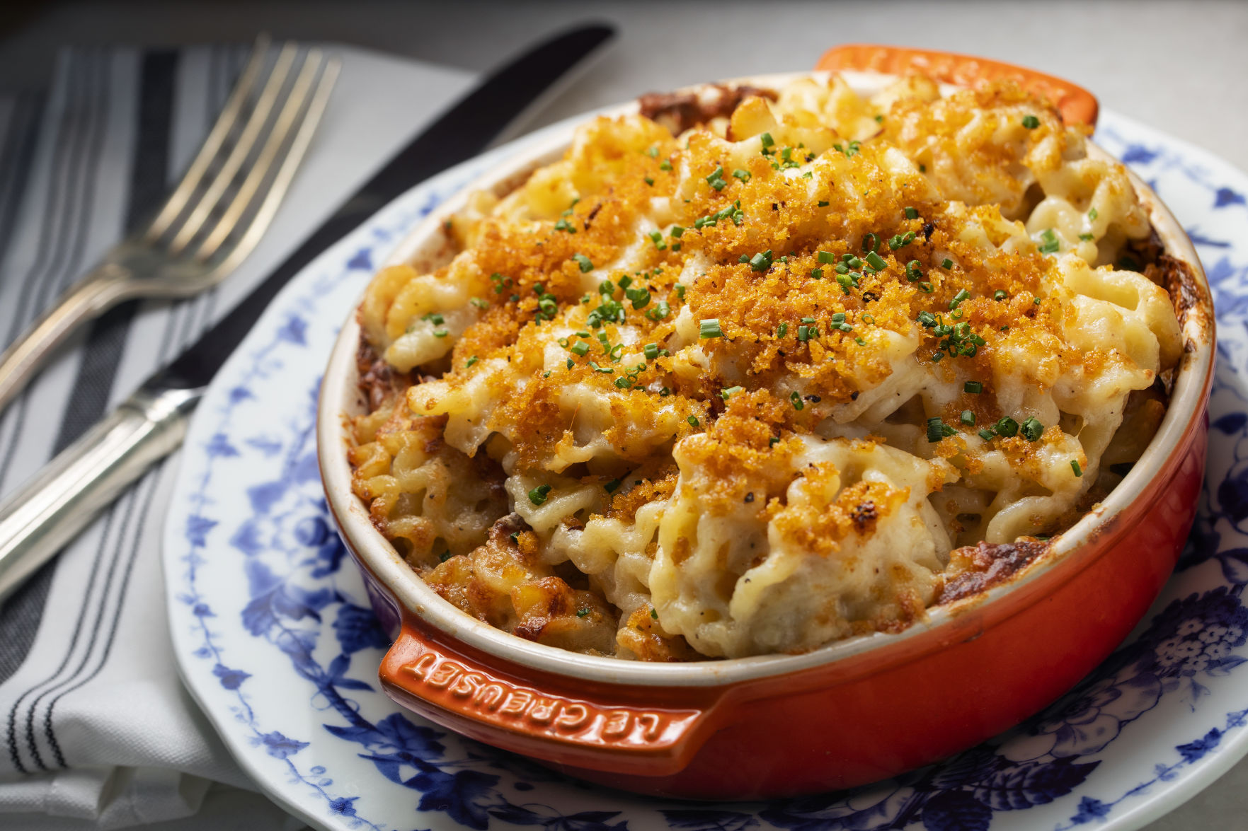 Goat sheep cow mac n cheese
